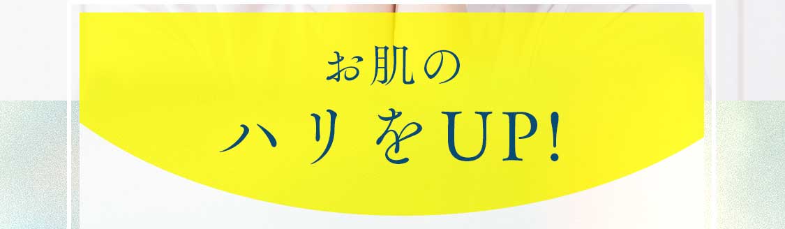 お肌のハリをUP!